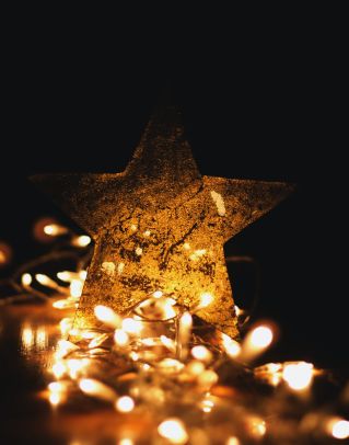 Macro Shot Photography of Star With Lights